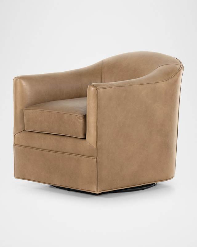 Quinton Leather Swivel Chair
